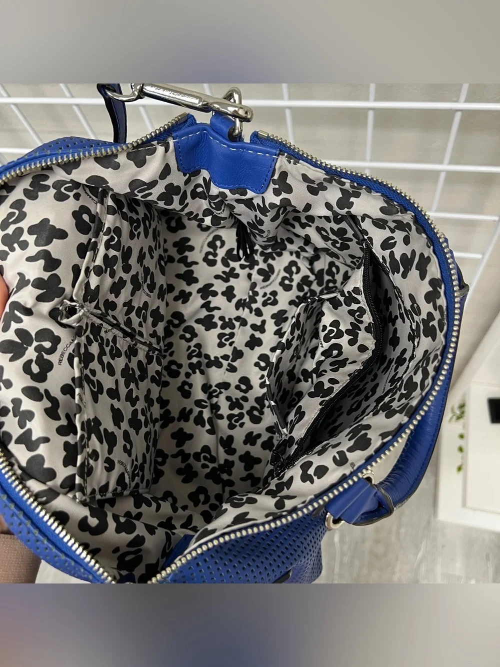 Rebecca Minkoff Blue Micro Moto Satchel